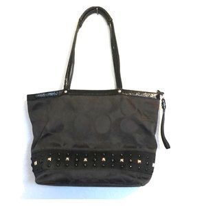 Black coach tote 12” x 11”